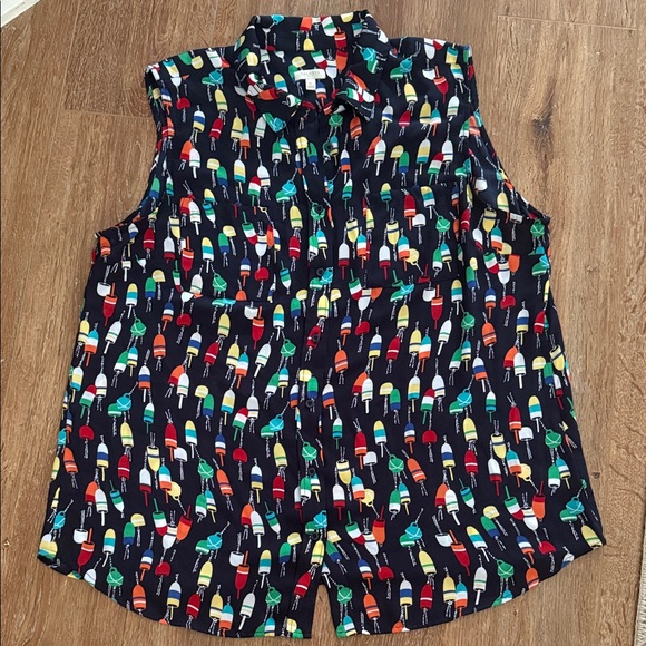 Talbots Tops - Talbots Colorful Print Sleeveless Top